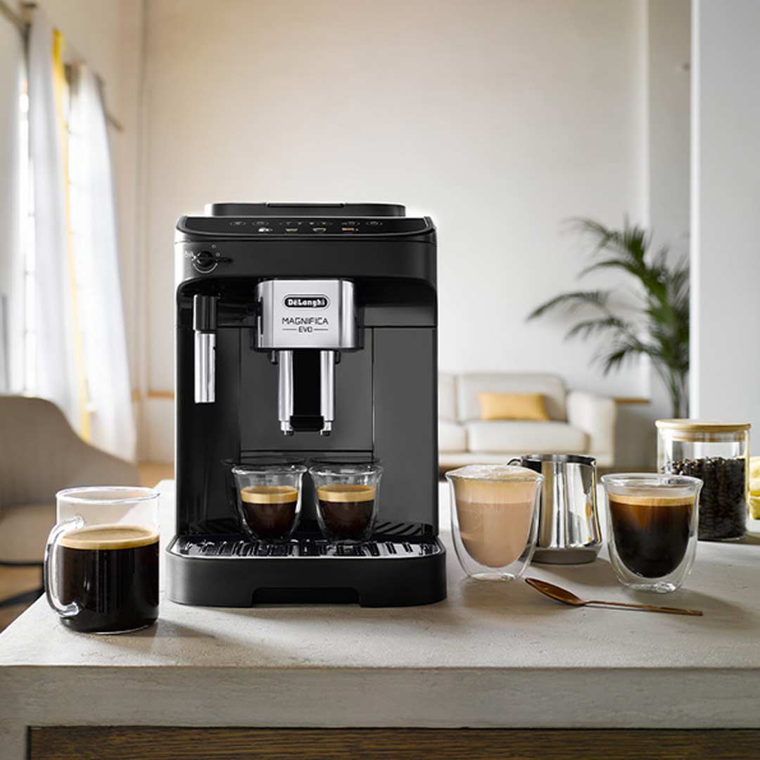 Cafetière et machine à espresso Magnifica Evo de DeLonghi avec