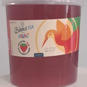 Granita - Billes Bubble Tea Fraise - 4 x 3.2kg