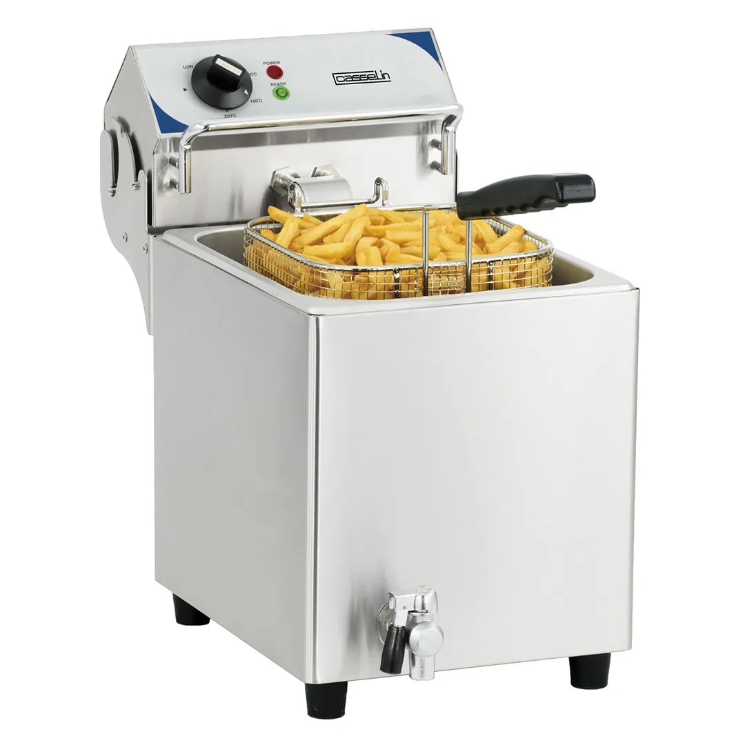 CASSELIN - Friteuse électrique avec vanne de vidange 7 litres