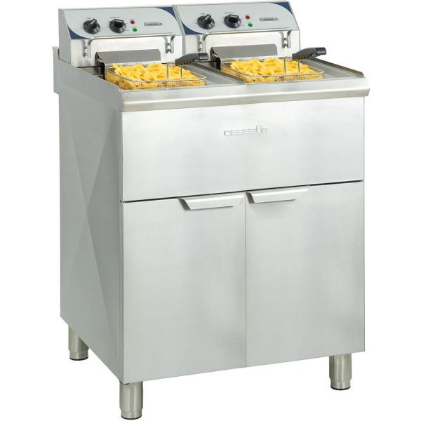CASSELIN - Friteuse électrique sur pieds  2 x 10 litres haut rendement