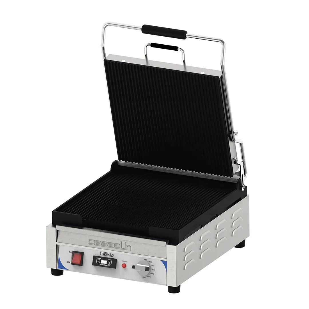 CASSELIN - Grill Panini XL Premium Rainurée - Rainurée avec minuteur