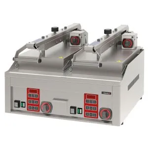 CASSELIN - Grill à rabat - Clam électrique semi automatique double