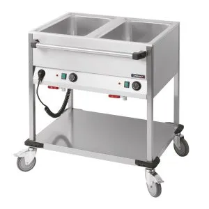 CASSELIN - Chariot bain-marie à eau 2 x GN 1/1