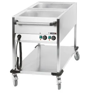 CASSELIN - Chariot bain-marie à eau 2 x GN 1/1
