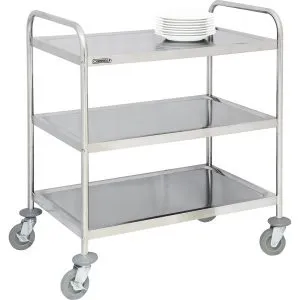 CASSELIN - Chariot en inox 3 plateaux