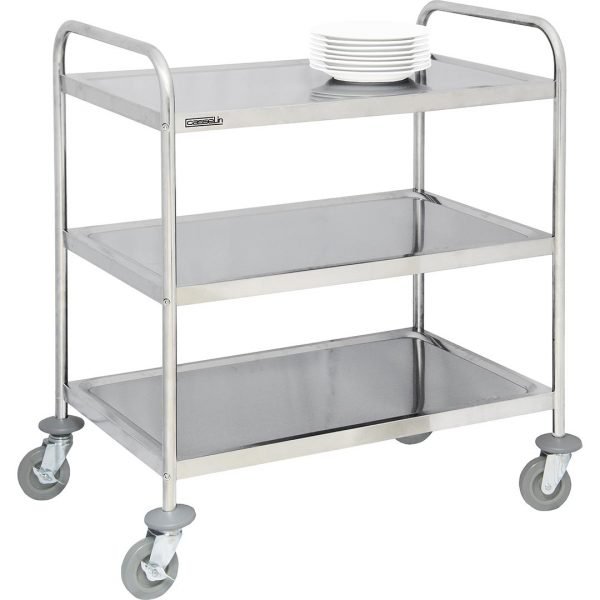 CASSELIN - Chariot en inox 3 plateaux