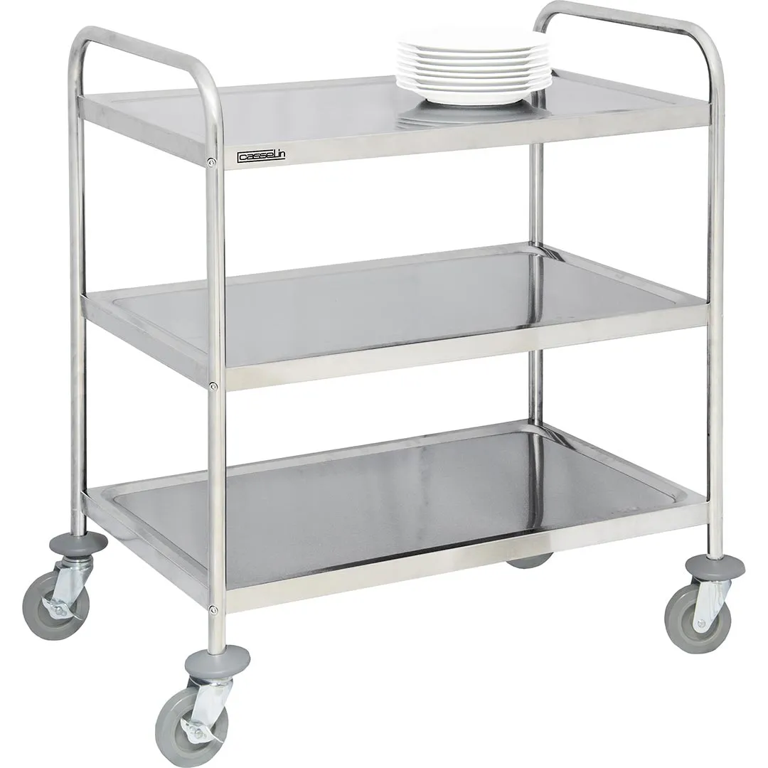 CASSELIN - Chariot en inox 3 plateaux