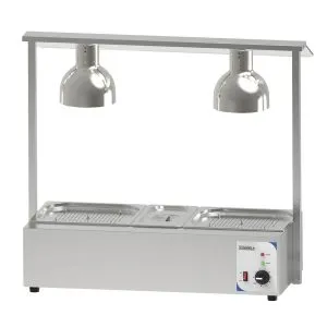 CASSELIN - Poste de découpe chauffant  avec bain marie double