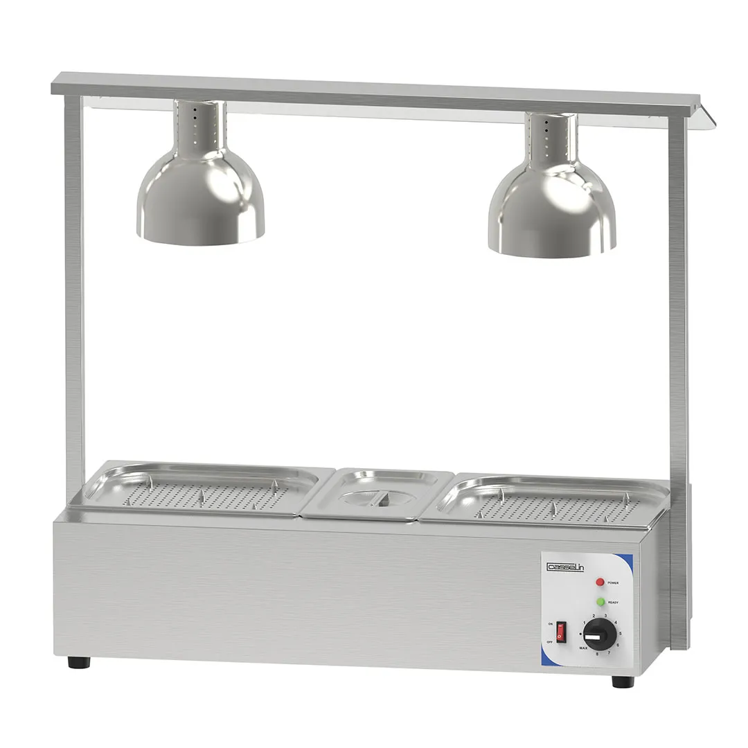 CASSELIN - Poste de découpe chauffant avec bain marie double
