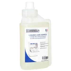 CASSELIN - Liquide de lavage  pour lave-verres 1L