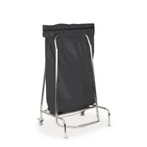 CASSELIN - Porte sac poubelle inox 110L