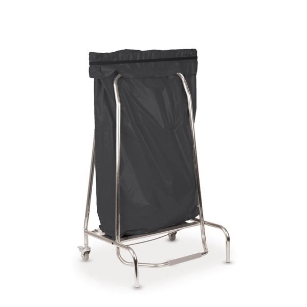 CASSELIN - Porte sac poubelle inox 110L