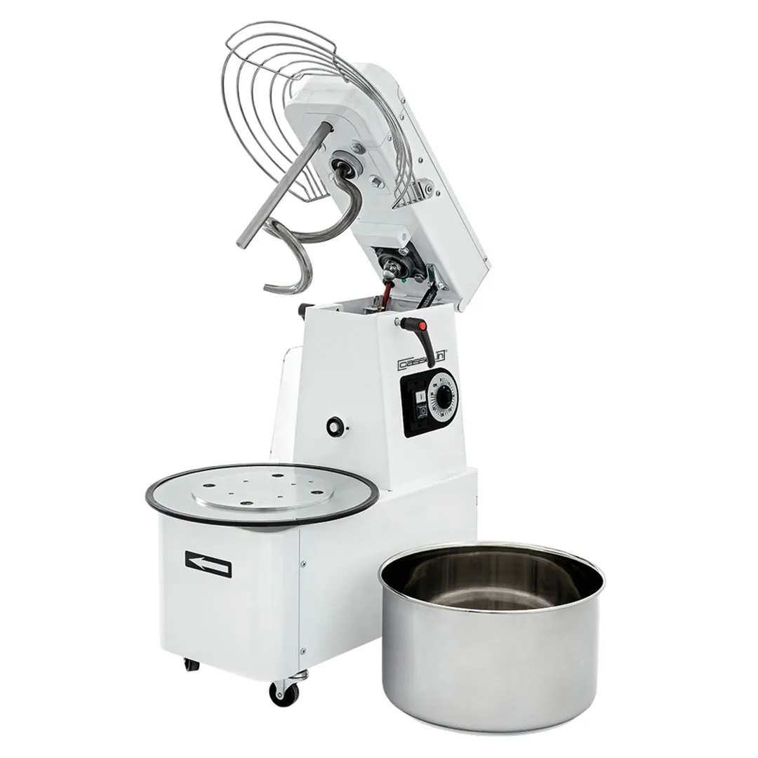 CASSELIN - Pétrin à spirale tête relevable et cuve amovible 35Kg