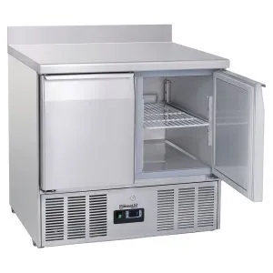 CASSELIN - Saladette avec dosseret 2 portes GN 1/1
