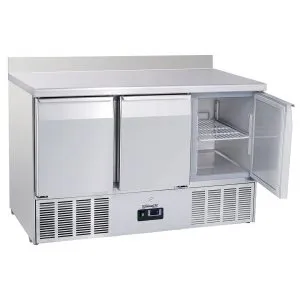 CASSELIN - Saladette avec dosseret 3 portes GN 1/1