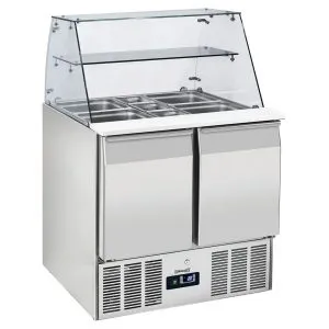 CASSELIN - Saladette vitrine 2 portes GN 1/1