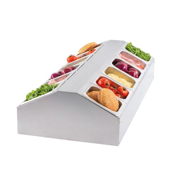 CASSELIN - Support pour 12 bacs GN 1/6 - central