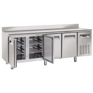 CASSELIN - Table réfrigérée avec dosseret 4 portes
