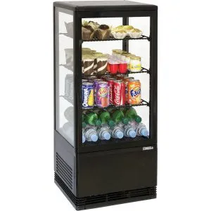 CASSELIN - Mini vitrine réfrigérée positive 78L Noire
