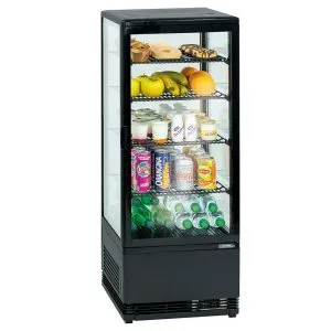 CASSELIN - Vitrine réfrigérée positive 98L Noire