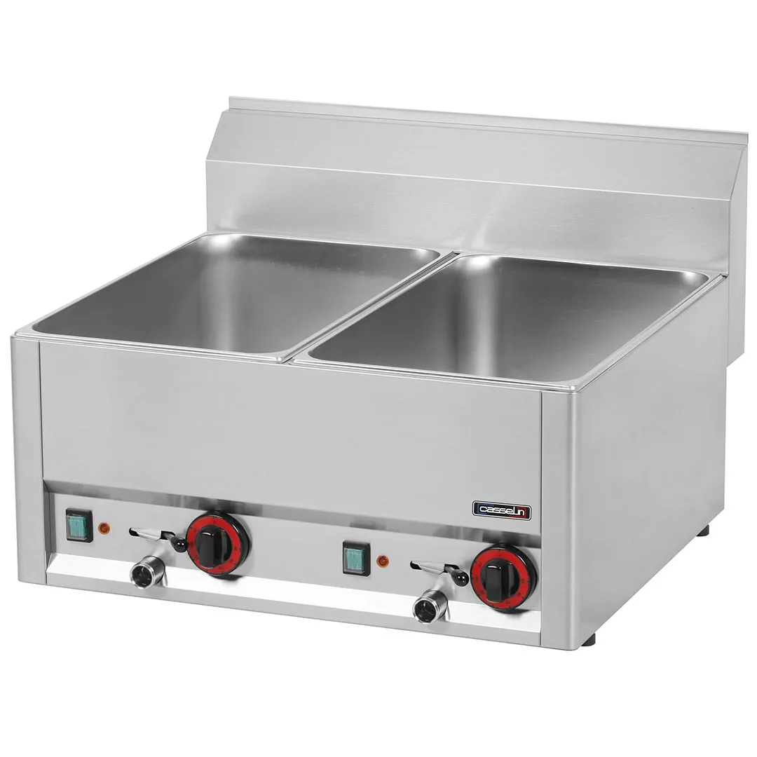 CASSELIN - Double bain-marie GN 1/1 avec vannes de vidange 66