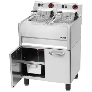 CASSELIN - Friteuse électrique 2 x 8 litres avec soubassement 66