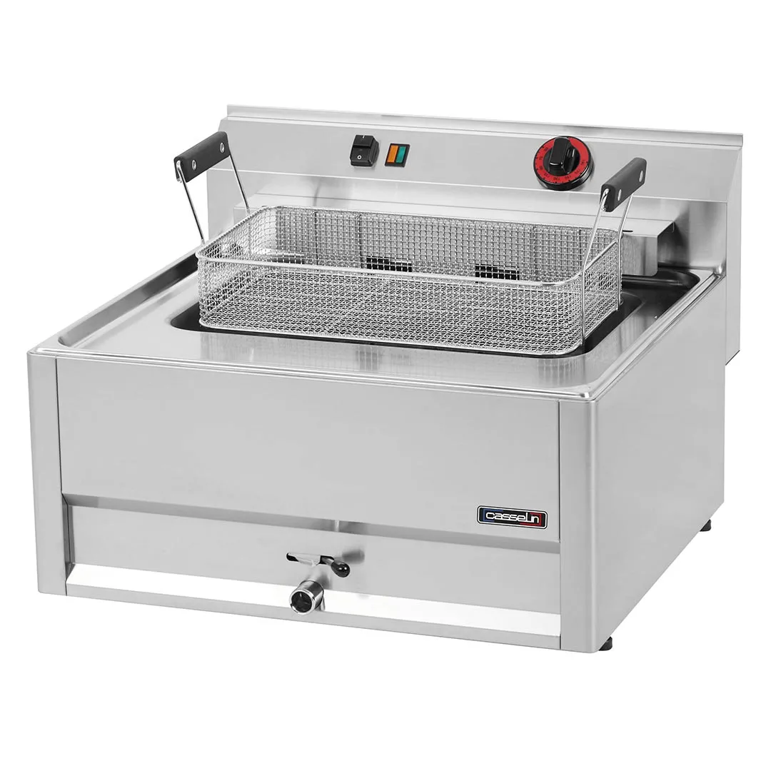 CASSELIN - Friteuse électrique à poser avec vanne de vidange 16 litres 66