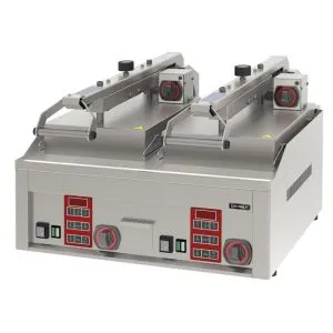 CASSELIN - Grill à rabat - Clam électrique semi automatique double