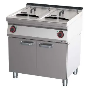 CASSELIN - Friteuse électrique avec soubassement 2x17 litres 80