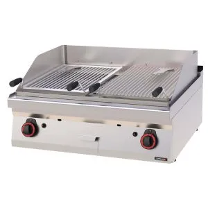 CASSELIN - Grill pierre de lave double 40