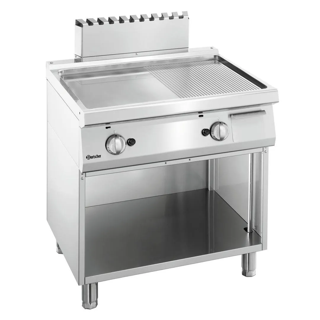 Plaque grill gaz 700, L800, 1/2-1/2