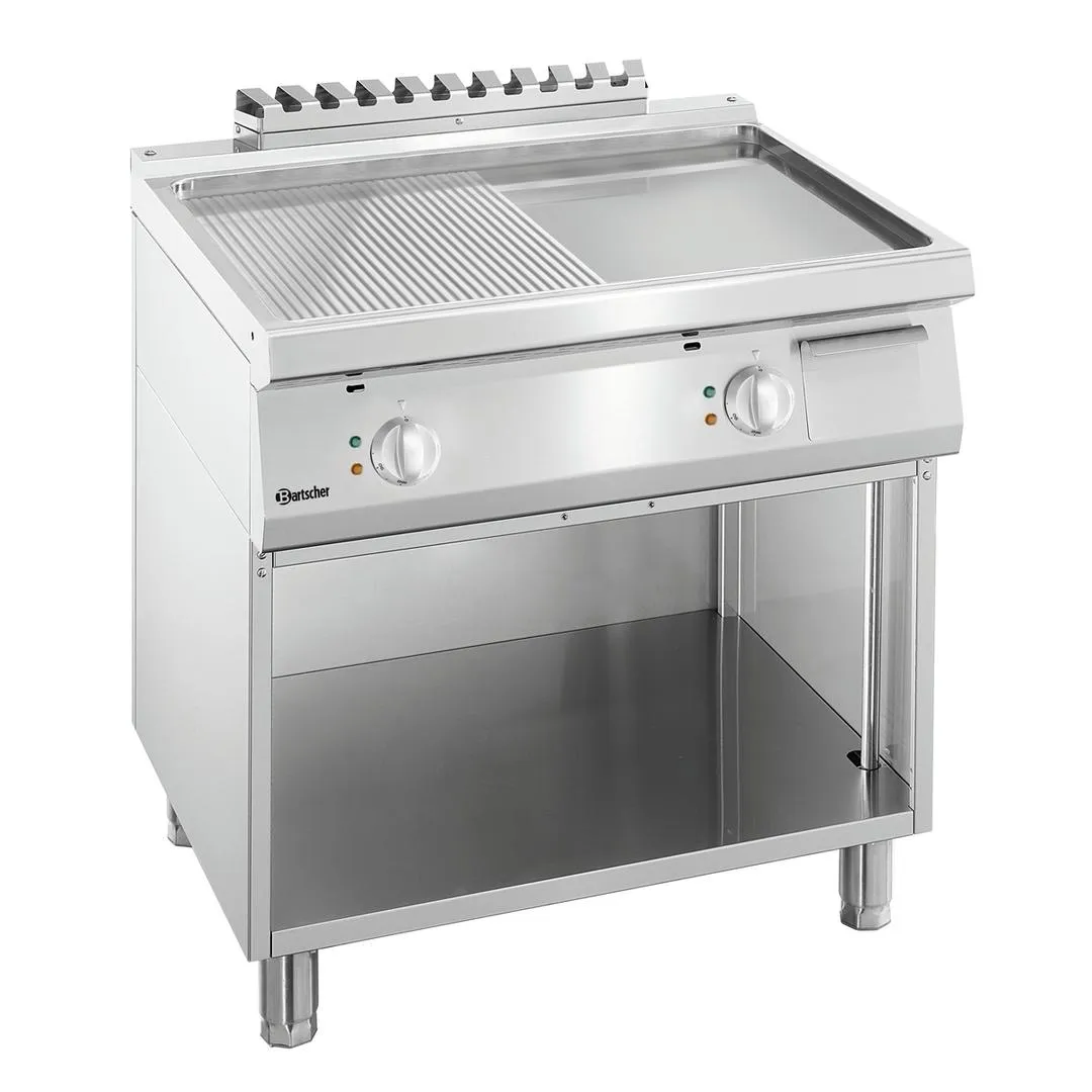 Plaque grill 700, L600, 1/2-1/2 SO