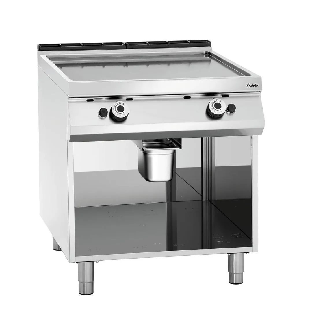 Plaque grill gaz, lisse