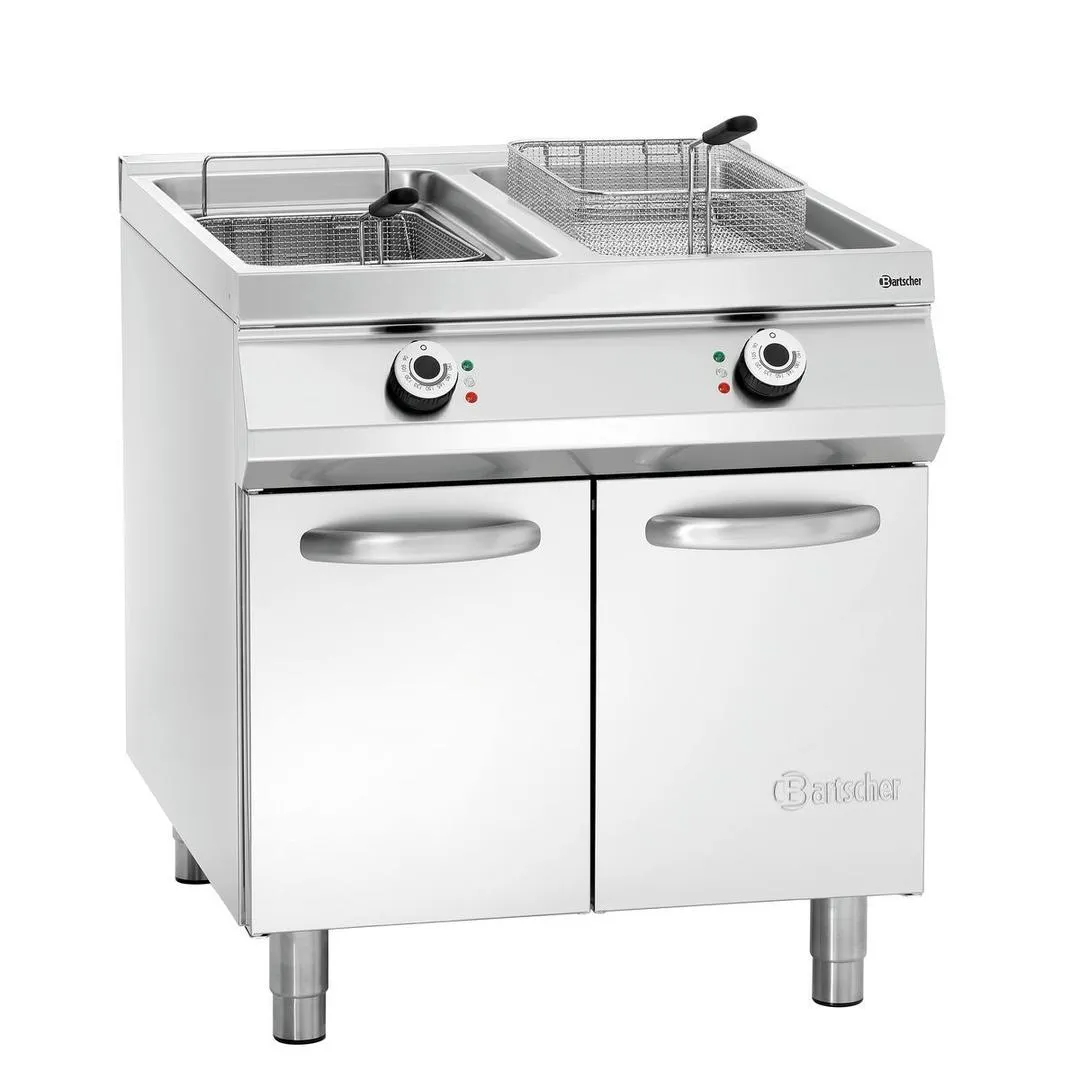 Friteuse électrique avec 2 cuves