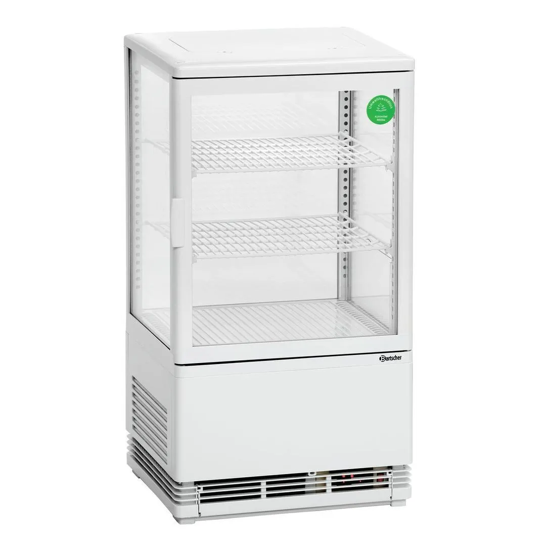 Mini vitrine réfrigérée 58L, blanche