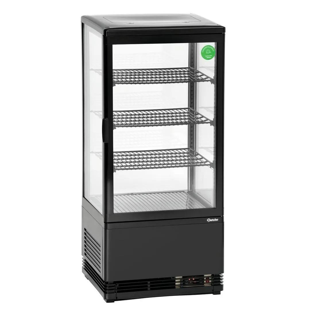 Mini vitrine réfrigérée 78 L, noire