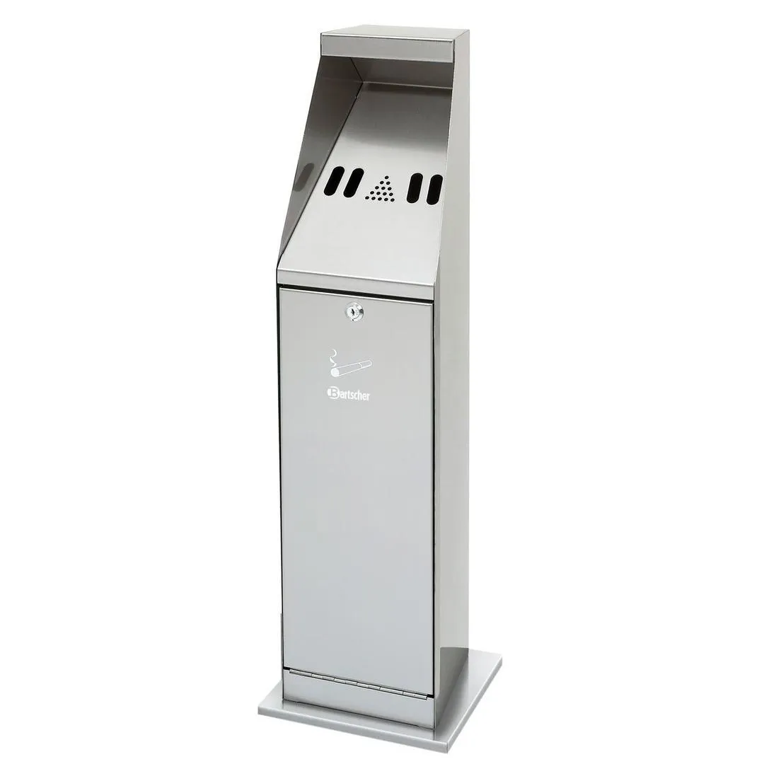 Cendrier sur colonne, argent