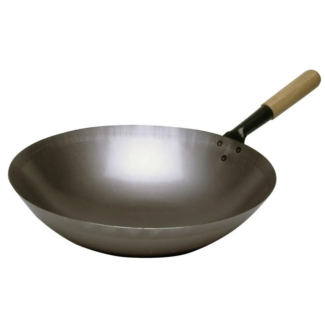 Sauteuse Wok acier, 360mm