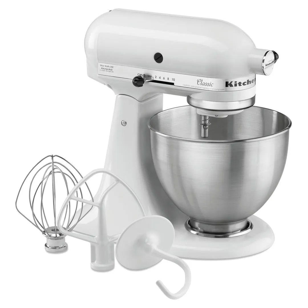 KitchenAid 5K45SSEWH, blanc, 4,28L