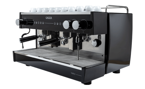 Gaggia La Vetro 2 groupes, vue de trois-quarts