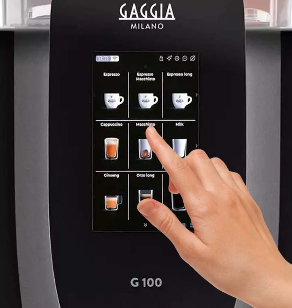 Écran tactile 7 pouces de la Gaggia G100
